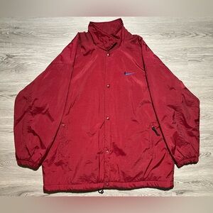 90s vintage Nike button up varsity Sherpa jacket men’s large